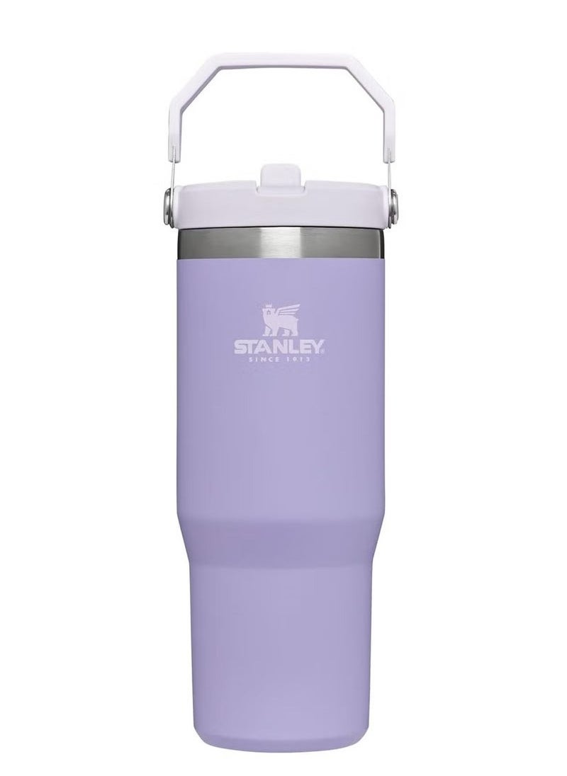 Stanley - IceFlow 30 oz Stainless Steel Tumbler with Leak-Resistant Flip Straw - Vacuum Insulated Water Bottle for Home, Office, or Car, Keeps Drinks Cold for 12 Hours, Lavender Color - Image 1