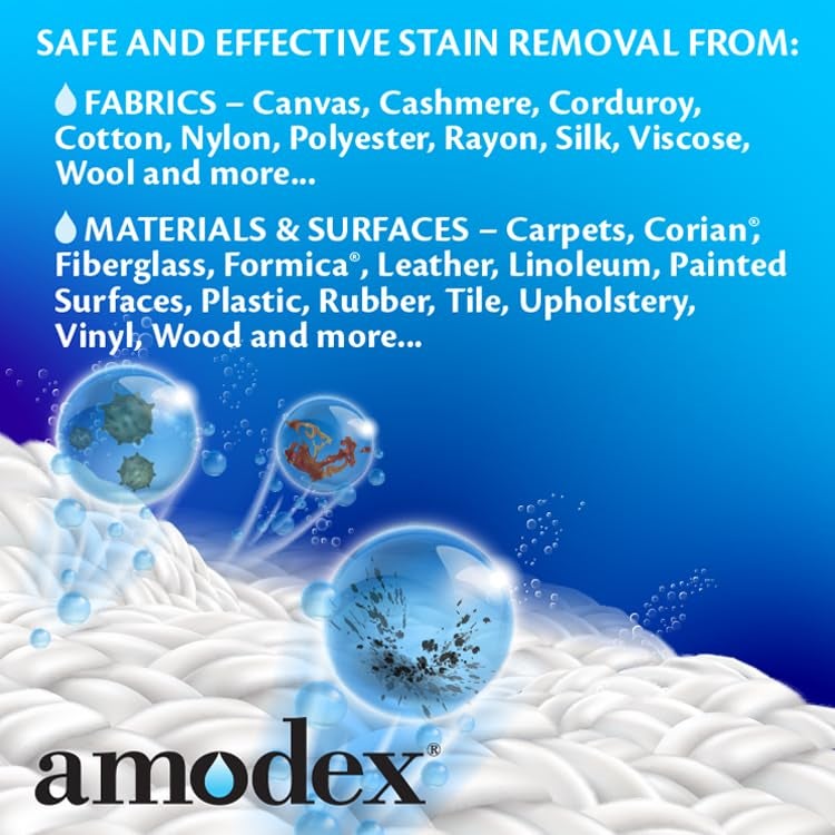 Amodex Ink & Stain Remover for Clothes, Leather and Skin - Removes Ink, Ballpoint, Sharpie, Grease and More, Works on Set-in Stains, Gentle but Powerful, 4oz/120ml Bottle (Pack of 2) - Image 5