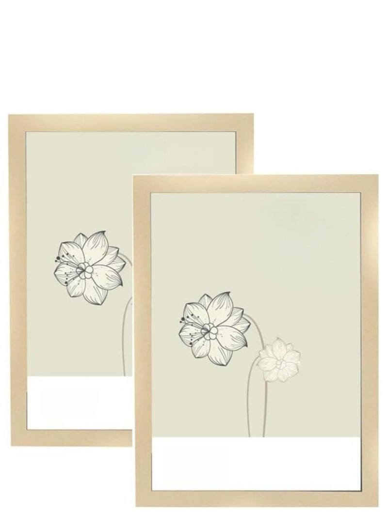 Eckek حامل لافتات مثبت على الحائط بتصميم مغناطيسي ذاتي اللصق إطار عرض شفاف للوثائق للمكتب، المتجر، المدرسة، المنزل، إطار صور حائطي 2 عبوة - Image 2