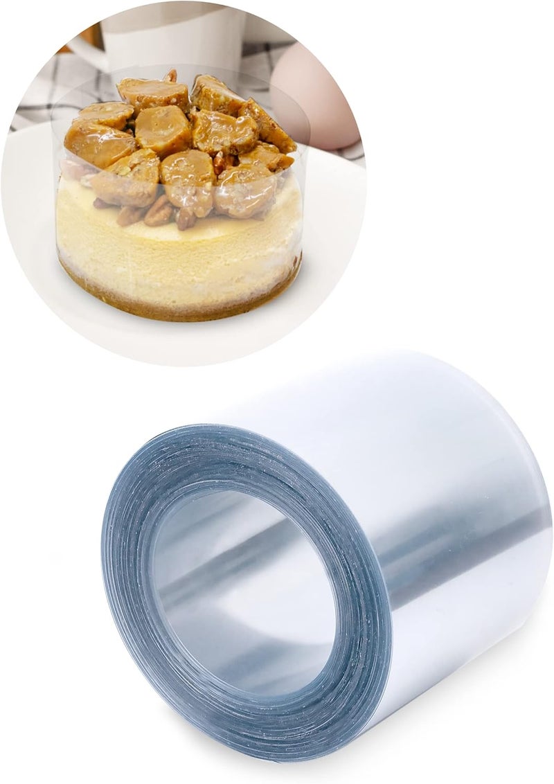 FIESTA WRAPS Cake Collar 2 x 600 in (50ft) - Acetate Roll - Acetate Sheets for Baking - Cake Wrapping Plastic - Acetato para Reposteria y Pasteles - Image 1