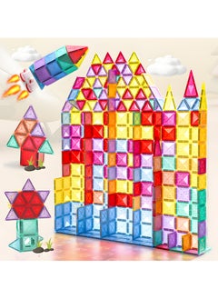 Zyler Fun Magnetic Tiles – 110-Piece Building Blocks for Kids, 3D Magnetic Puzzles, Stacking Blocks, Creative Educational Toys for Early Learning, Fun Play, and STEM Development  - Image 2