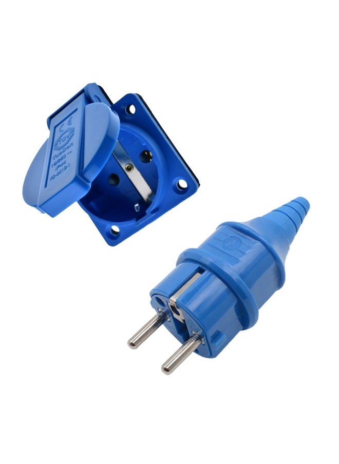 Leyden LEYDEN® 2P+E, 16A, 220VAC, Industrial Panel Socket With Plug IP44 Waterproof Plug socket Male Female Connector (3) 