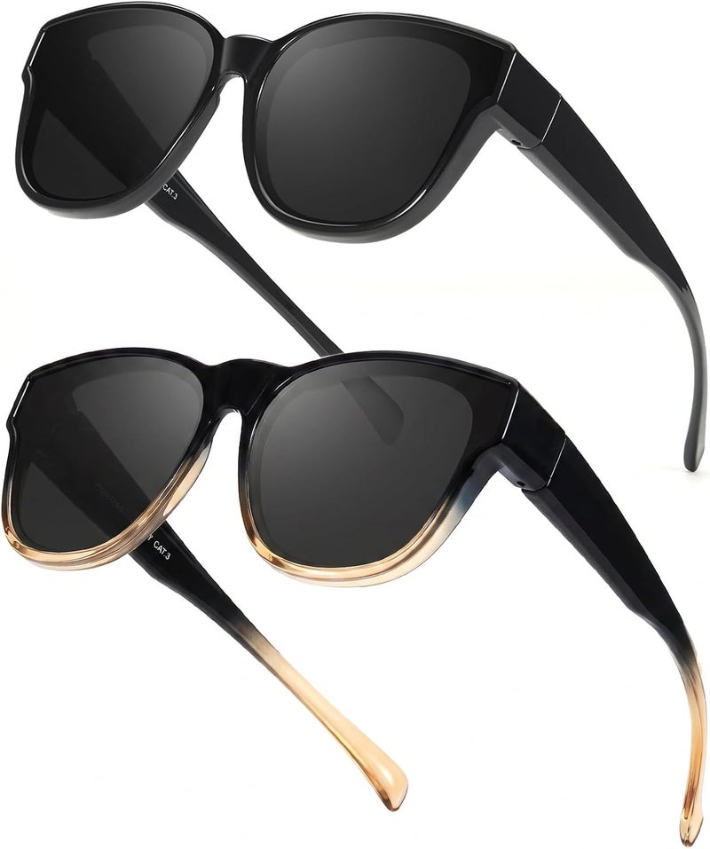 FIMILU Sunglasses for Women Trendy Polarized Sunglasses Oversized Big Sun Glasses Ladies Shades UV Protection | Fits Over Glasses ≤5.4"x1.65". Side Shields Block Sun & Wind. Weighs Only 1.1 oz—Light enough for All-day Comfortable Driving - Image 1