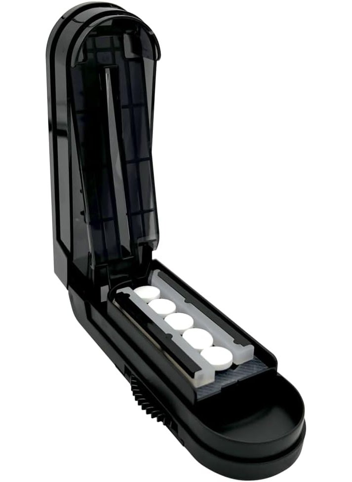 Ezy Dose EZY DOSE Pill Cutter and Splitter with Dispenser, Cuts Pills, Vitamins, Tablets, Stainless Steel Blade, Travel Sized 