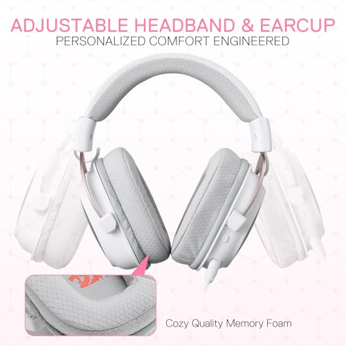 Redragon H510 PRO 3-Mode RGB Gaming Headset - 7.1 Surround Sound - 53MM Audio Drivers in Memory Foam Ear Pads w/Durable Fabric Cover- Multi Platforms Headphone - USB Powered for PC/PS4/NS - Image 5