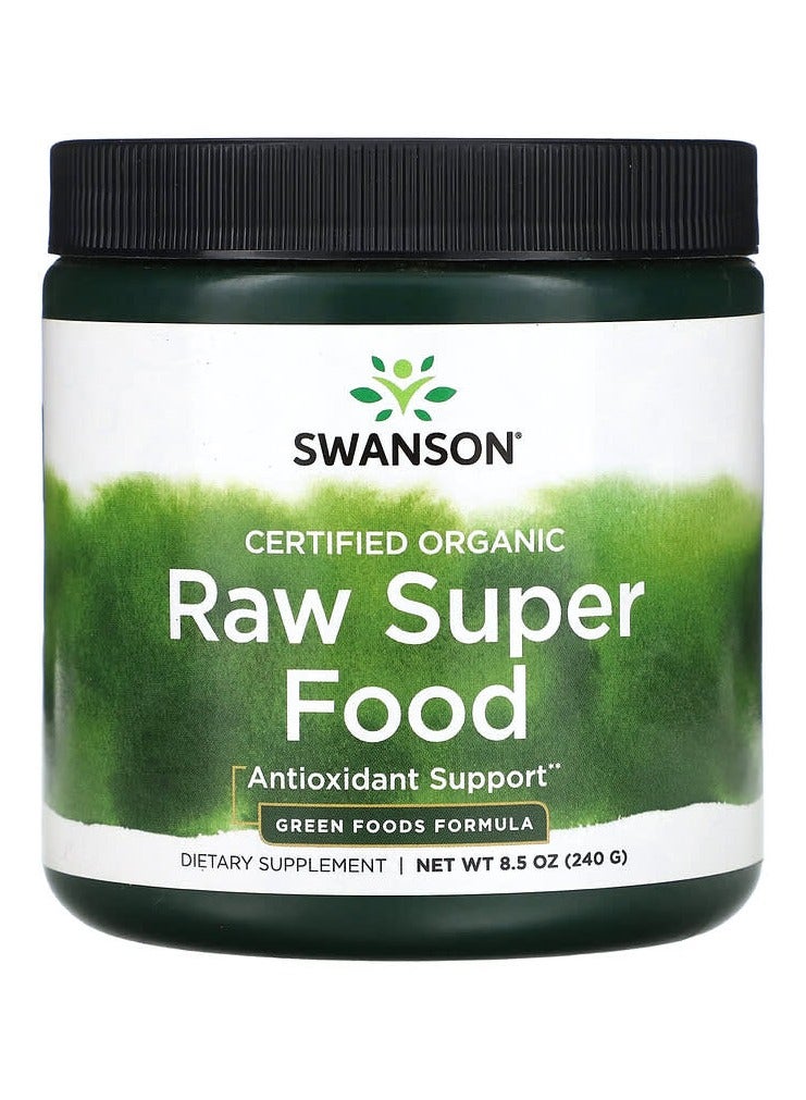 SWANSON Certified Organic Raw Super Food 8.5 oz 240 g