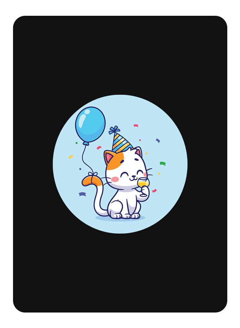 Theodor Protective Flip Case For Apple iPad 10.2 With Trifold Stand Auto Wake Sleep Shockproof Cover Cute Cat Birthday - Image 1