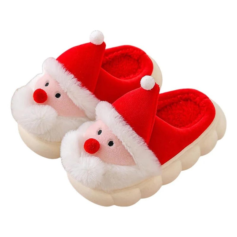Santa Claus Cozy Plush Slippers - Image 1