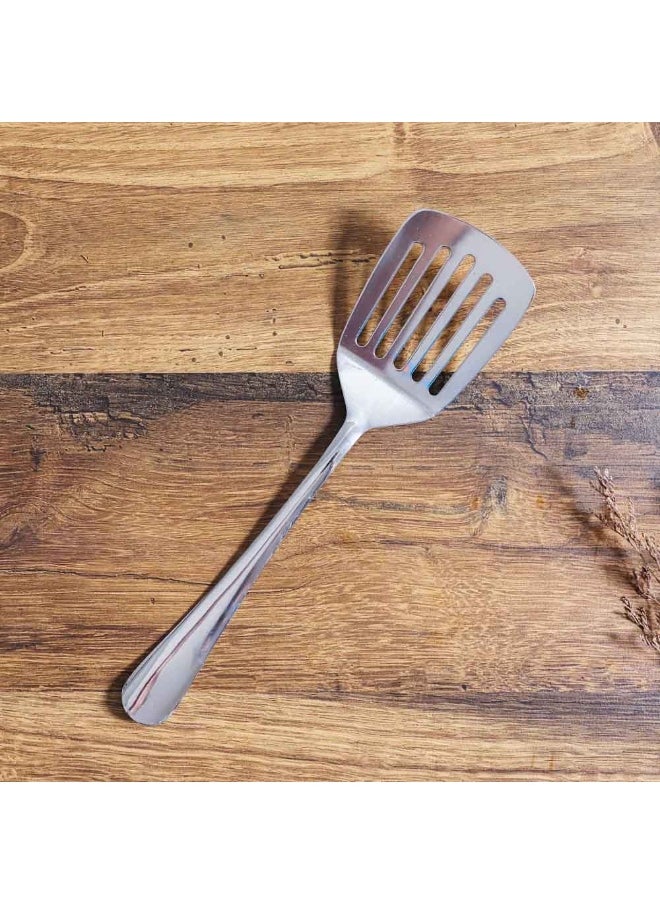 DANUBE HOME Danube Home Rosemarry Slotted Turner Durable Heat Resistant Cooking Utensil For Effortless Stirring Flipping And Serving Kitchen Essential Silver 27Cm  - Image 1