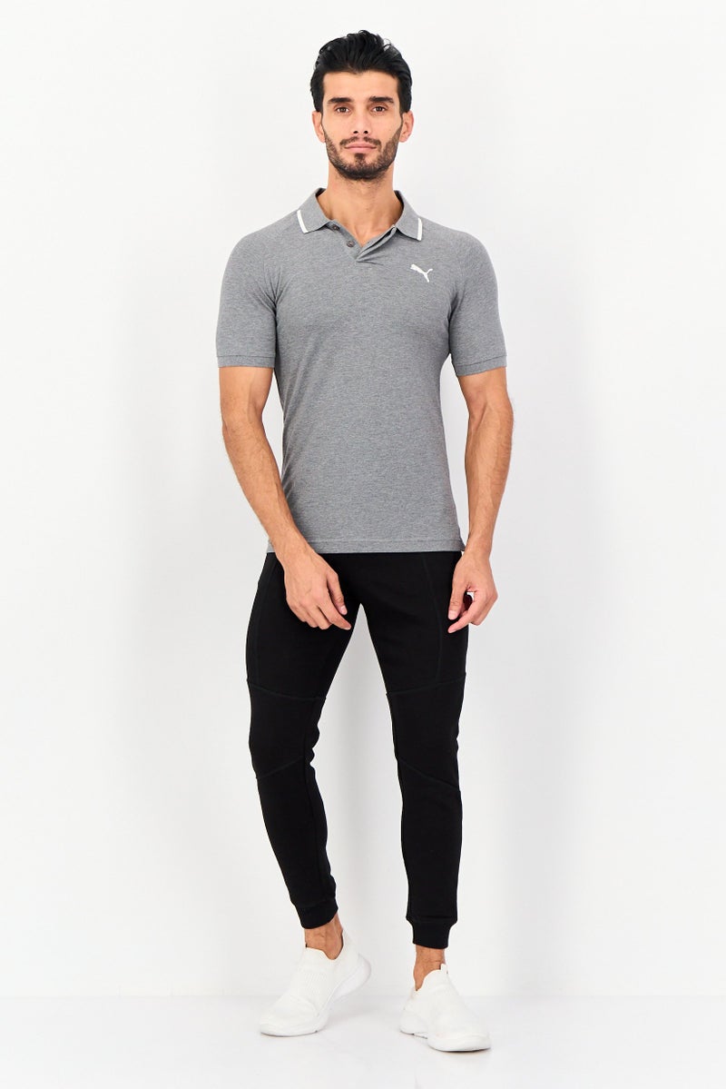 PUMA Men Slim Fit Short Sleeve Outdoor Polo Shirt, Grey - Image 4