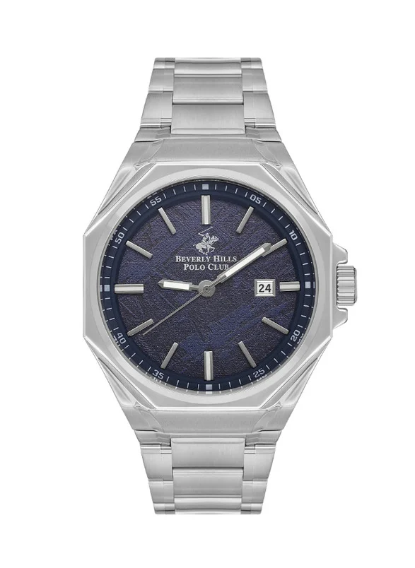 بيفرلي هيلز بولو كلوب Beverly Hills Polo Club BP3544X.390 Men Analog Display Watch & Metal Strap Silver
