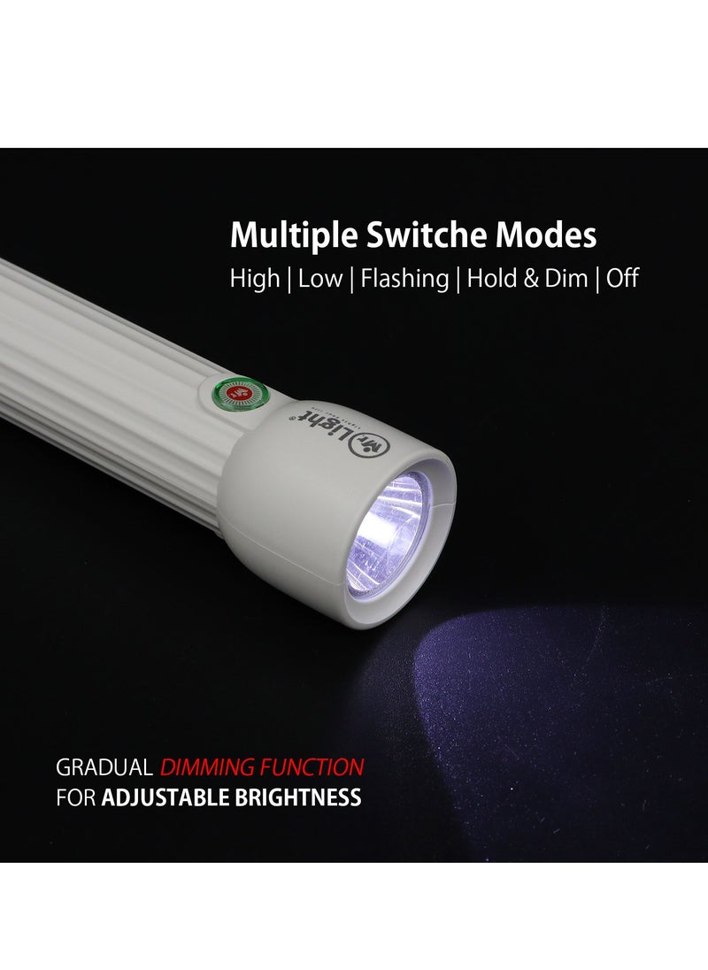 Mr. Light - Ultra Bright Rechargeable LED Torch Flashlight Small Size And Long Working Time Compact Handheld Torchlight for Camping Hiking and Emergencies - Image 1