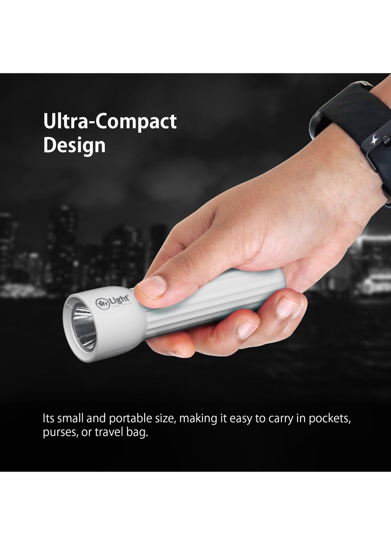 Mr. Light - Ultra Bright Rechargeable LED Torch Flashlight Small Size And Long Working Time Compact Handheld Torchlight for Camping Hiking and Emergencies - Image 1
