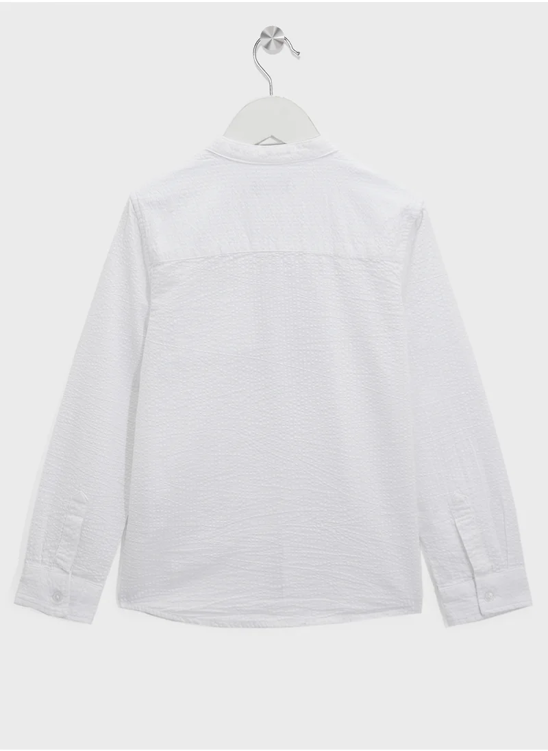 Ripples Boys Chinese Collar Shirts