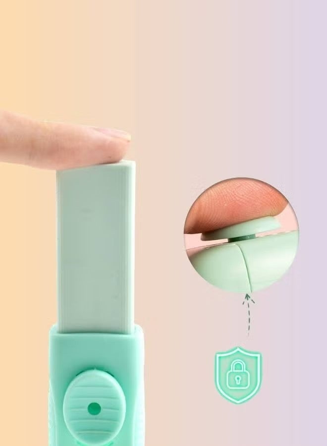 8-Piece Sliding Retractable Pencil Erasers - 4 Cute Colors with Dynamic Push-Pull Design, Includes 4 Expandable Erasers and 4 Refill Erasers for Students and Creatives - Image 4