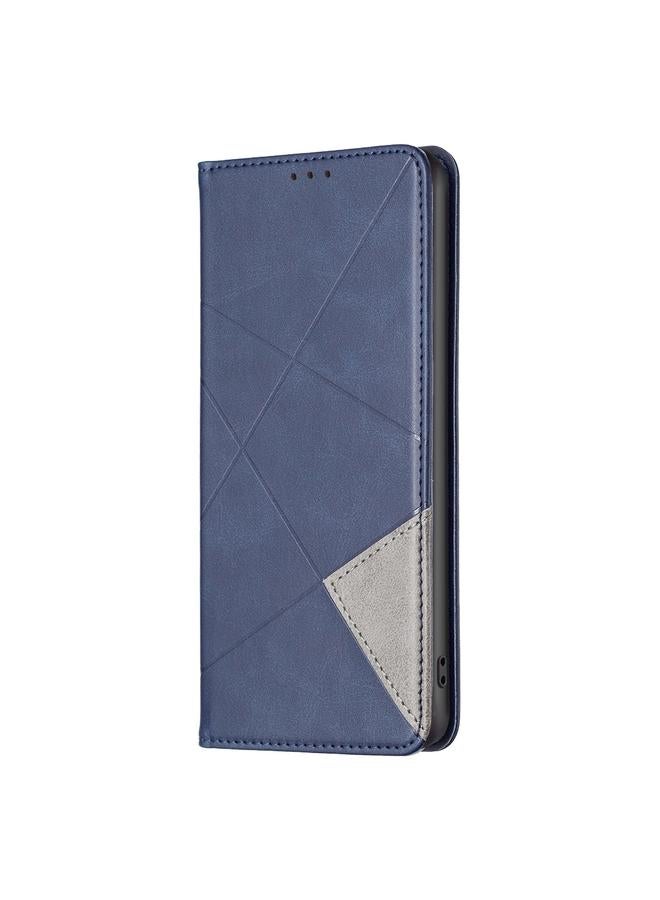 S-TOP Case For Samsung Galaxy S25 Ultra 5G Rhombus Texture Magnetic Leather Phone Case - Image 3