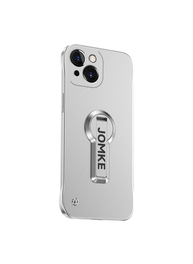 S-TOP Case For iPhone 14 Plus Baking Varnish 360 Rotate Holder No Frame PC Phone Case - Image 1