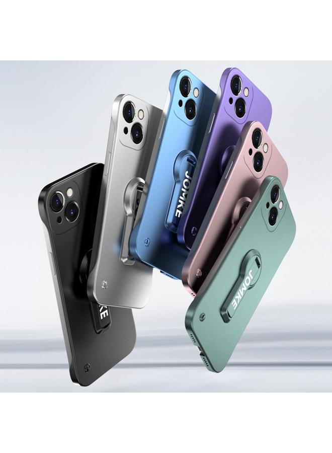 S-TOP Case For iPhone 14 Plus Baking Varnish 360 Rotate Holder No Frame PC Phone Case - Image 2