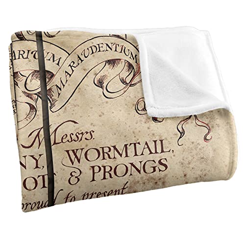 LOGOVISION Harry Potter Marauder's Map Officially Licensed Silky Touch Super Soft Throw Blanket 36" x 58" - Image 3