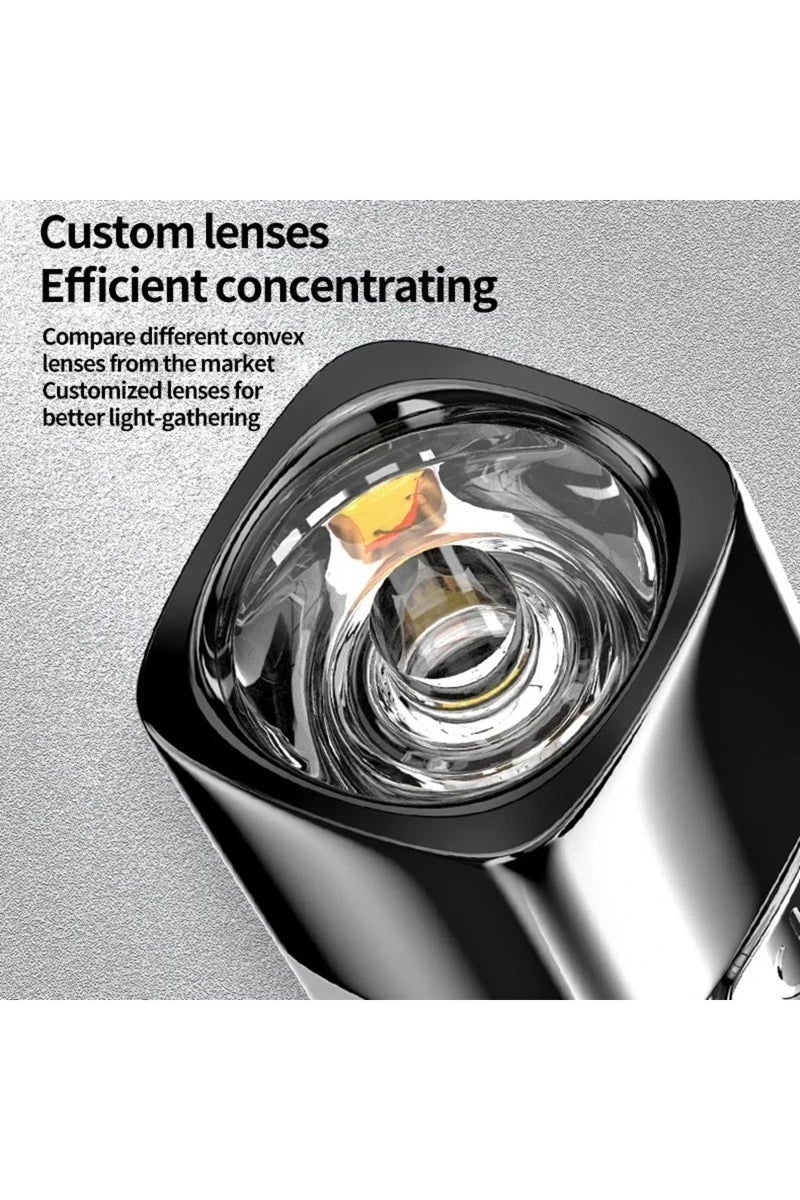 erorex 81025 White USB Charging 3 Modes Portable 2 IN 1 Ultra Bright G3 Tactical LED Flashlight Mini Outdoo - Image 4