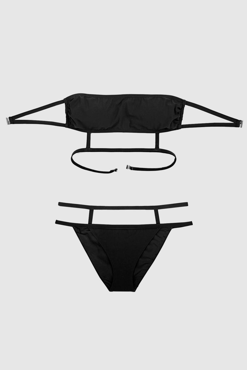 Ayyıldız 3432 Black Strapless Bikini Set  - Image 4