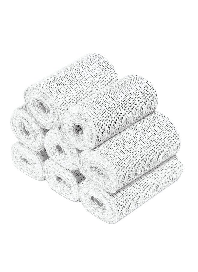 Navaris - Plaster Cloth Rolls (M, Pack Of 8) - Gauze Bandages For Body Casts, Plaster Of Paris For Craft Projects, Belly Casting Kit Pregnancy - Easy Use Wrap Strips - 4" W X 118" L - Image 1