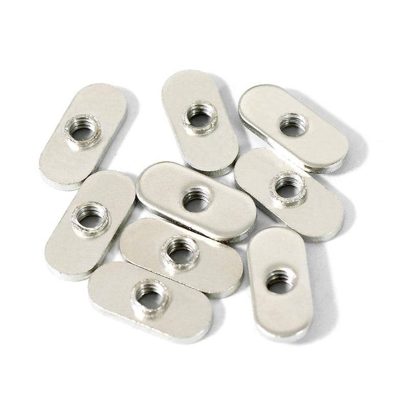 Axageid 20 Packs 1/4"-20 Centered Hole Sliding T-Nuts for 10 Series T Track Extrusions, T Slot Accessories for Aluminum Extrusion Profile Rail - Image 1
