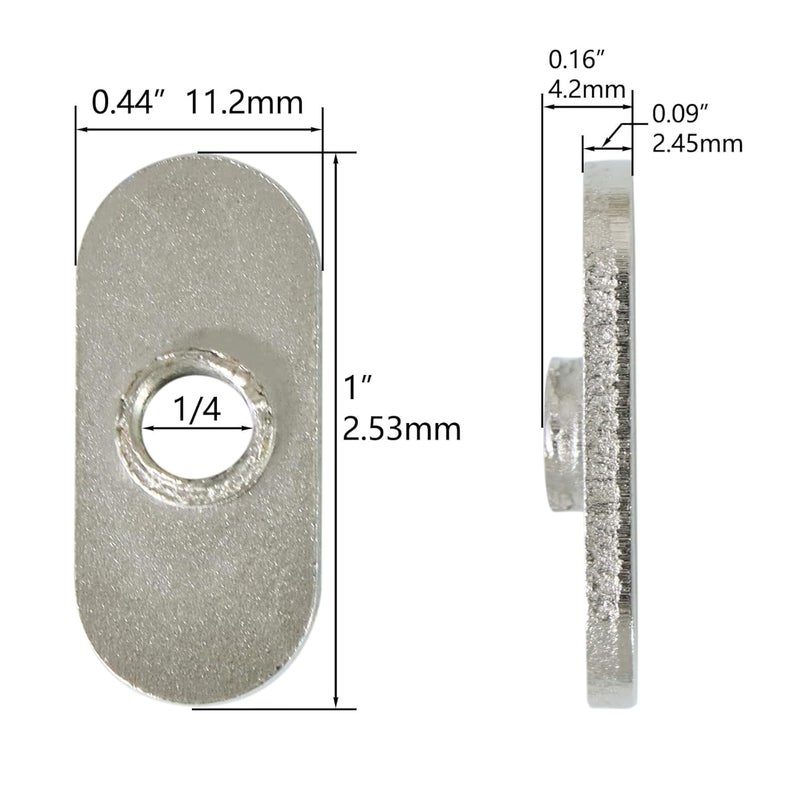 Axageid 20 Packs 1/4"-20 Centered Hole Sliding T-Nuts for 10 Series T Track Extrusions, T Slot Accessories for Aluminum Extrusion Profile Rail - Image 3