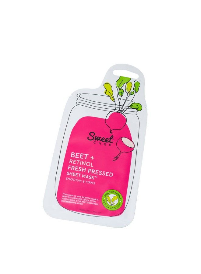 sweet chef Beet + Retinol Fresh Pressed Sheet Mask 1 Pack - Image 2