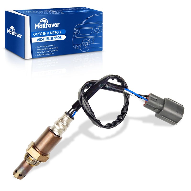 Maxfavor ماكسفافر 1 قطعة مستشعر أكسجين O2 بديل لسيارات لكزس ES300 ES330 RX330 RX350 RX400H تويوتا كامري هايلاندر سيينا سولارا مستشعر O2 العلوي 2349042 مستشعر 02