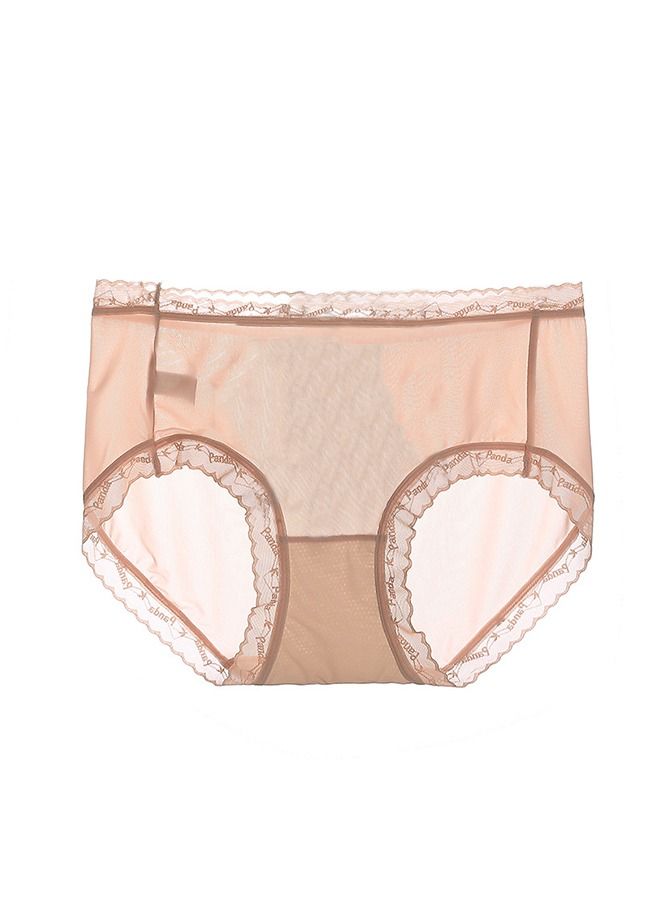 Umiwin Summer Women Transparent Lace Panties Breathable Satin Traceless Briefs Thin Ice Silk Female Underwear  - Image 1