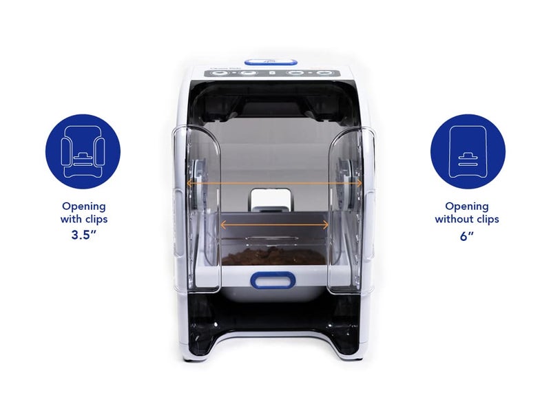 Closer Pets MiBowl smart Selective Microchip-Activated Automatic Pet Feeder (CP500) - BPA and BHT Free Bowl with Enclosed Back for Small to Medium Cats and Small Dogs, White - Image 5