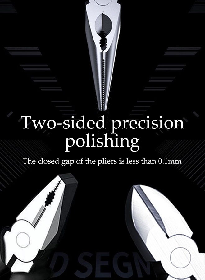DUNISO Multi-Function 3Pcs Pliers Set, Including 6 Inch Cutting Pliers, 6 Inch Combination Pliers and 6 Inch Diagonal Nose Pliers,Professional Hand Tool for Cutting, Crimping Stripping, Gripping and Coiling - Image 4