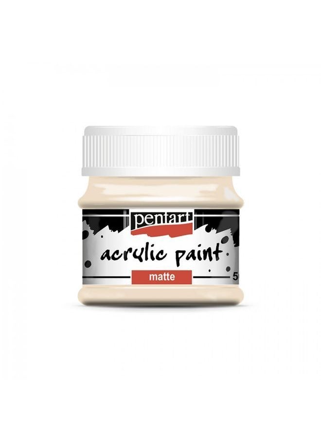 Pentart - Matte Acrylic Paint 50ml Beige - Image 1