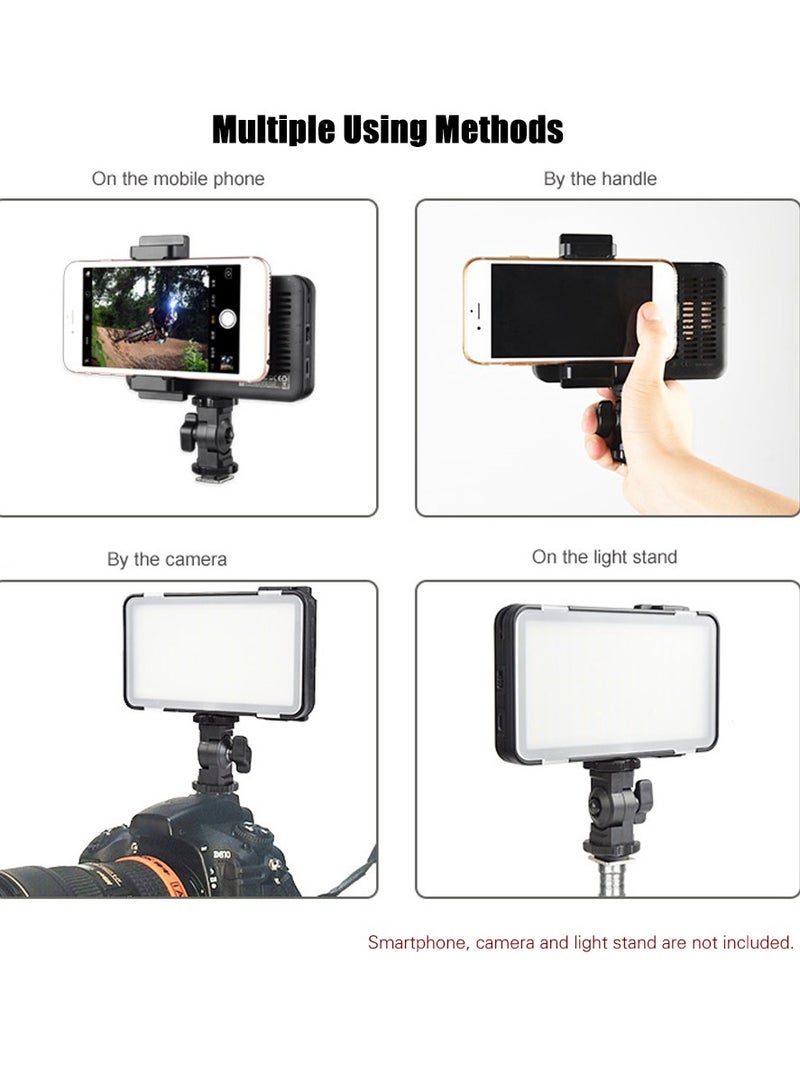 Godox LEDM150 Mini LED Video Light 5600K Dimmable Photography Fill-in Light CRI 95+ with Adjustable Phone Mounting Bracket for DSLR Camera Camcorder 5.5-8.5cm Width Mobile Phones - Image 5