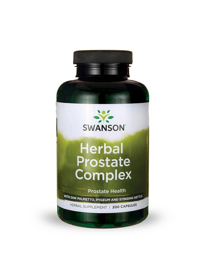 SWANSON مكملات بروستات معقدة عشبية للرجال تعزز صحة المسالك البولية والبروستات تحتوي على بيجيوم وساو بالميتو وقراص (200 كبسولة) - Image 2