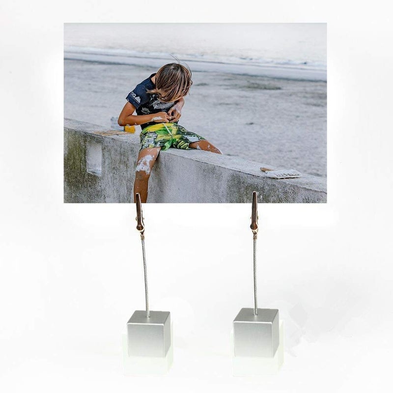senover Table Number Holder Name Place Card Holder Memo Clip Holder Stand Note Holder Pictures Card Paper Menu Clip (Silver) (10PCS)  - Image 3