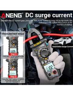 ANENG CM82 Digital Clamp Meter 6000 Counts True RMS NCV Universal Meter Black  - Image 5
