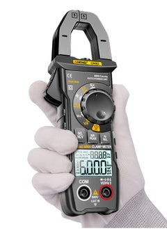 ANENG CM82 Digital Clamp Meter 6000 Counts True RMS NCV Universal Meter Black  - Image 1