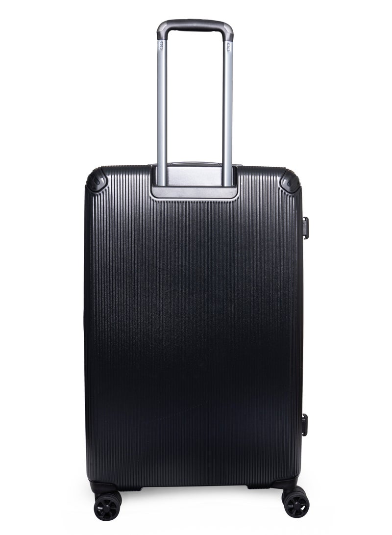 GIORDANO Giordano TitanX 28-Inch Check-In Luggage – Large Hard Shell Trolley Suitcase with Extra Secure Lock, Expandable Luggage Design, 360° Double Spinner Wheels, Lightweight Unbreakable Travel Bag – Black - Image 3