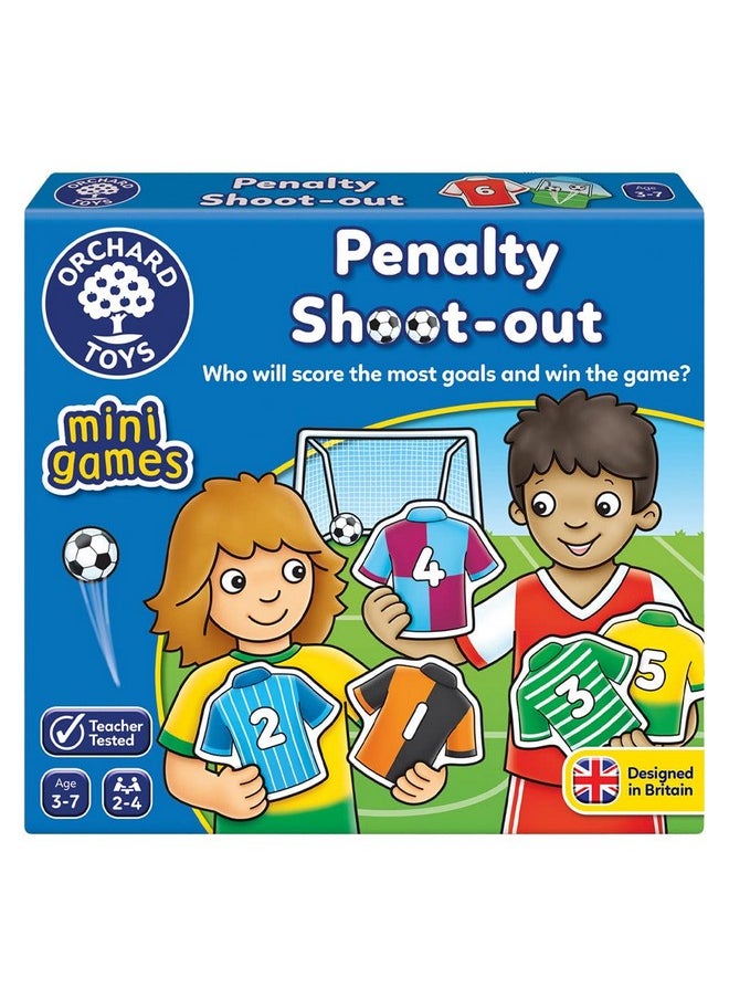 ORCHARD TOYS Orchard Toys Penalty Shoot Out Game Fun Football Matching Number and Counting Game Indoor and Outdoor Sports Activity Family Game Perfect for Football Fans Kids, 3-7 Years  - Image 1