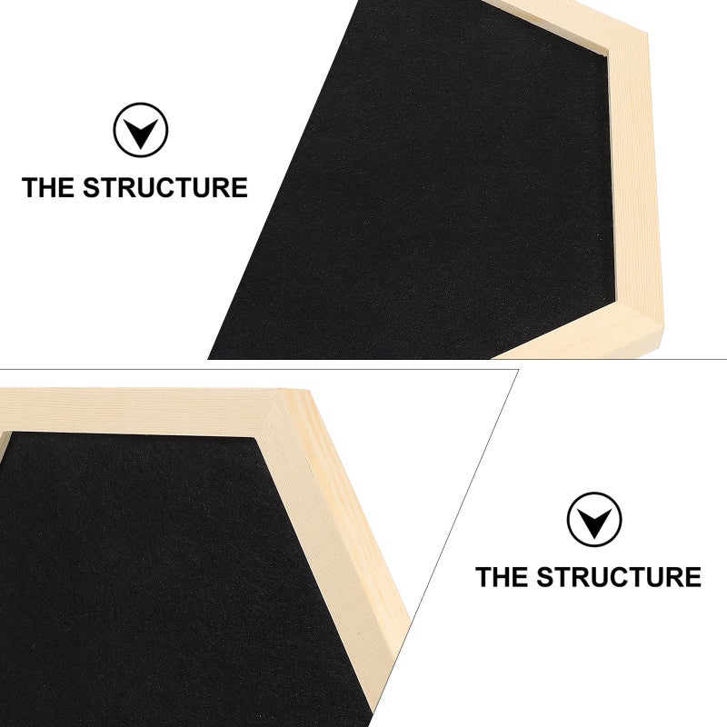 1pc Multi-purpose Memo Board Hexagon Shaped Photo Board Useful Message Board - Image 5