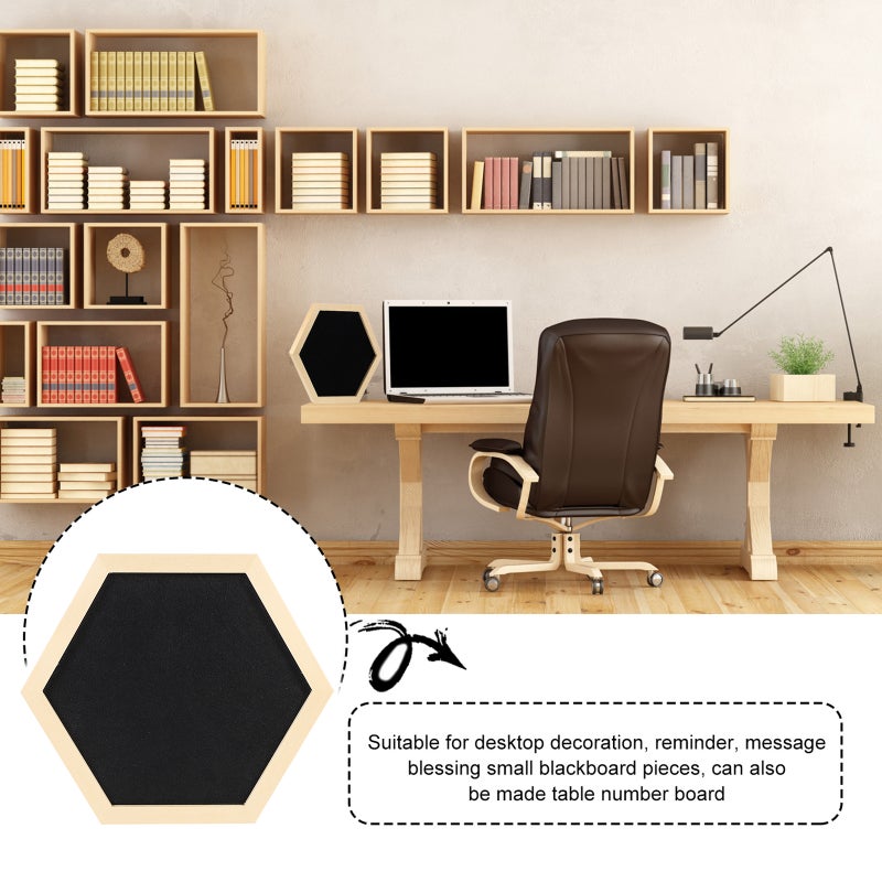 1pc Multi-purpose Memo Board Hexagon Shaped Photo Board Useful Message Board - Image 2