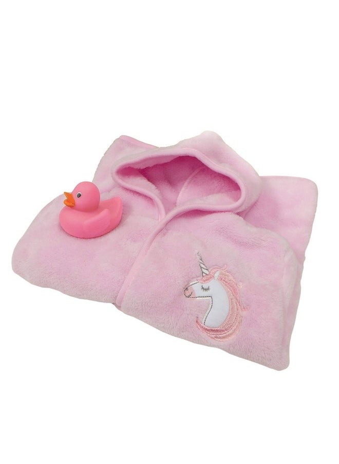 Neat Solutions Neat Solutions Infant Hooded Bath Robe - Unicorn, Pink (HR36)  - Image 2