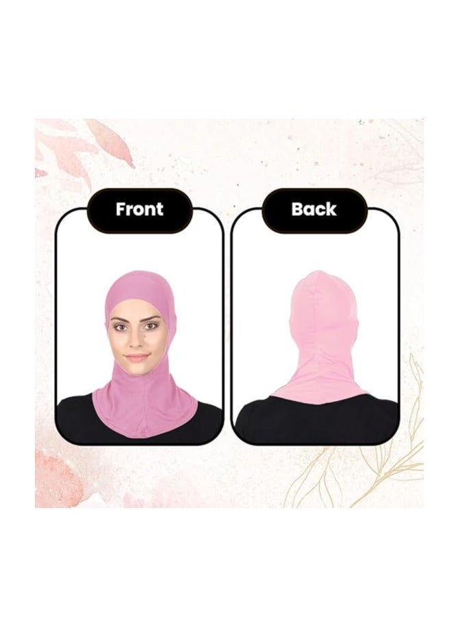 NENOUSH Instant Sports Hijab for Women, Elegant Stretchable Hijab for Women, Ready To Wear Hijab Muslim Instant Turbans, Soft Jersey Scarf, Islamic Clothes, Long Hijabs - Image 4