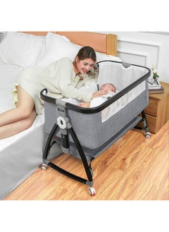 LONZEN Adjustable Portable Bassinet Bedside Sleeper  - Image 2