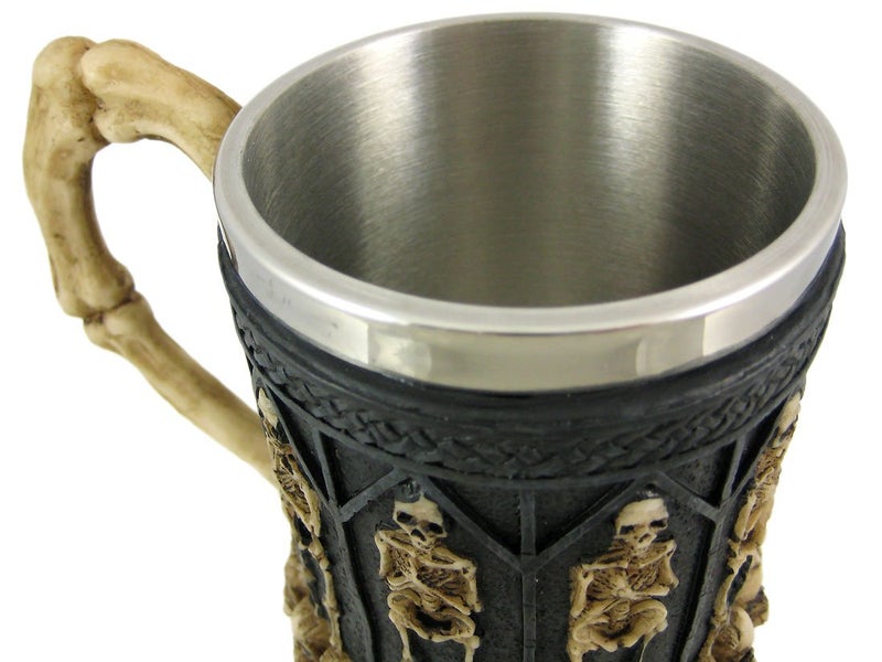 Private Label Ossuary Style Skeleton Tankard Coffee Mug Cup - Image 4