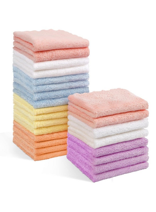 Orighty Baby Washcloths 24-Pack (7''x9''), Microfiber Coral Fleece Baby Towels, Super Soft and Absorbent Wash Cloths for Newborns, Infants and Toddlers, Gentle on Delicate Skin for Face Hands and Body - Image 1