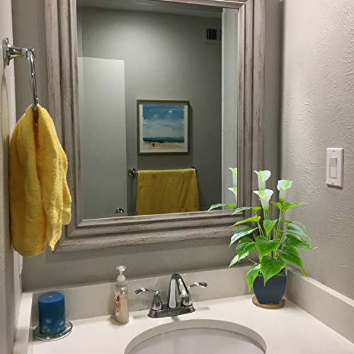 Beebel Artificial Flower Calla Lily Faux Small Potted Plant with Black Pot Fake Bonsai Flower for Home, Office, Indoor and Outdoor Occasions Decor (White Fake Flower) - Image 3