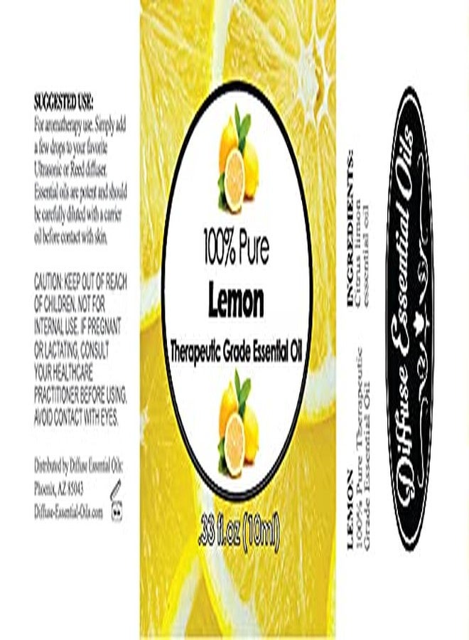 VINEVIDA Diffuse Essential Oils 10ml - Lemon Essential Oil - 0.33 Fluid Ounces - Image 2